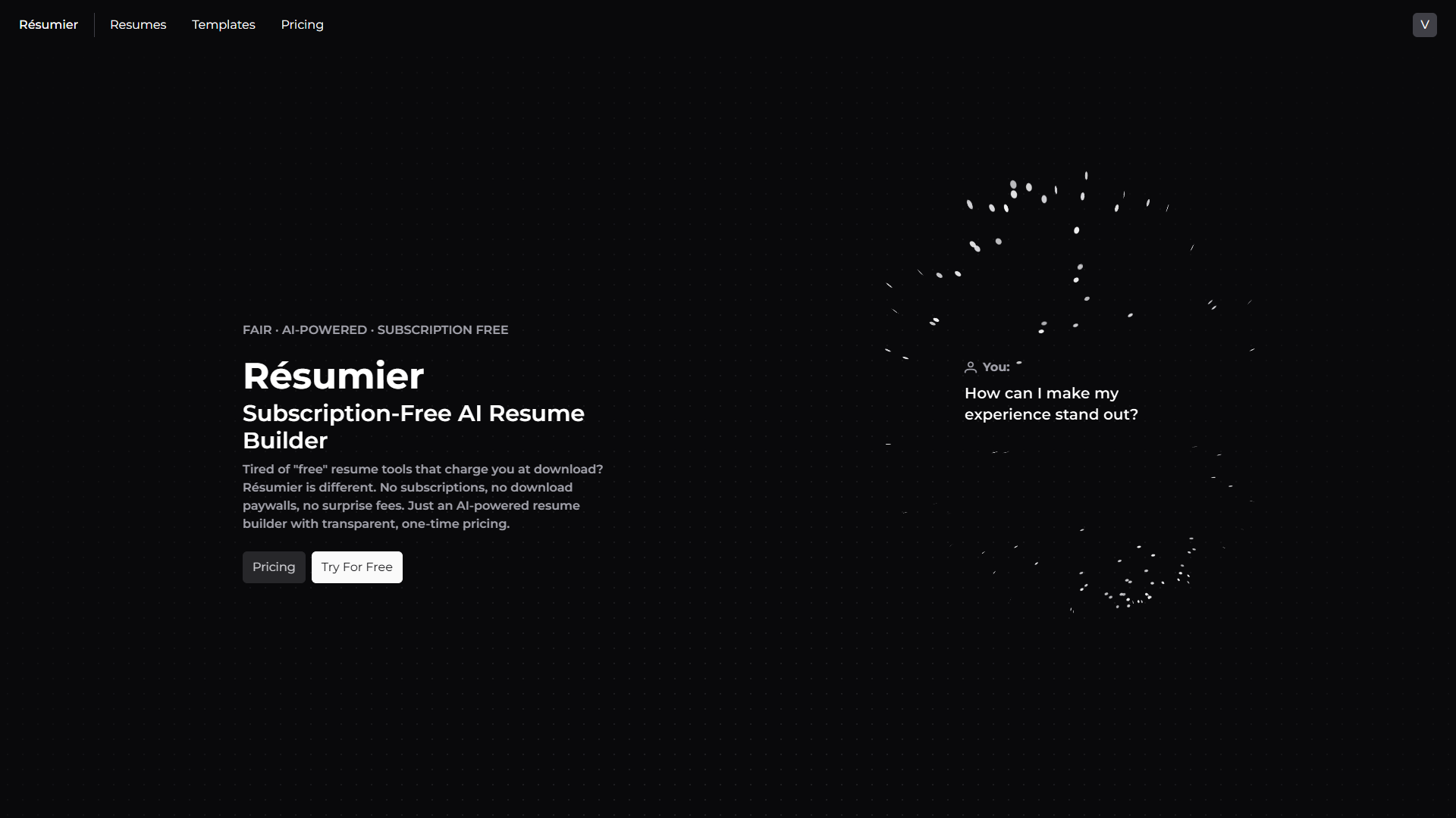 Résumier screenshot 2