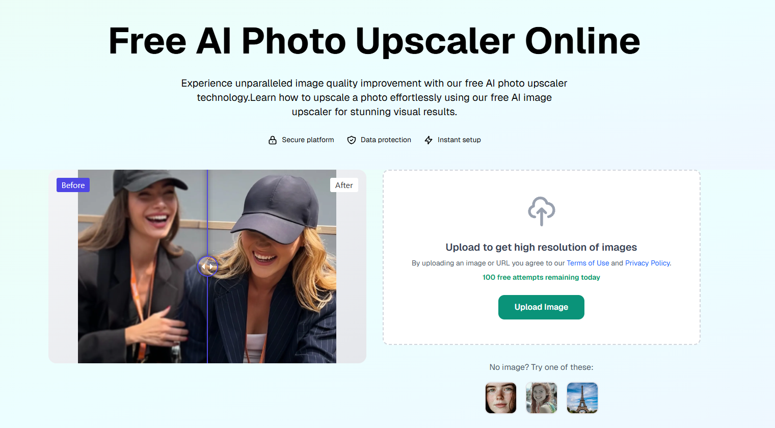 Free AI Photo Upscaler screenshot 1