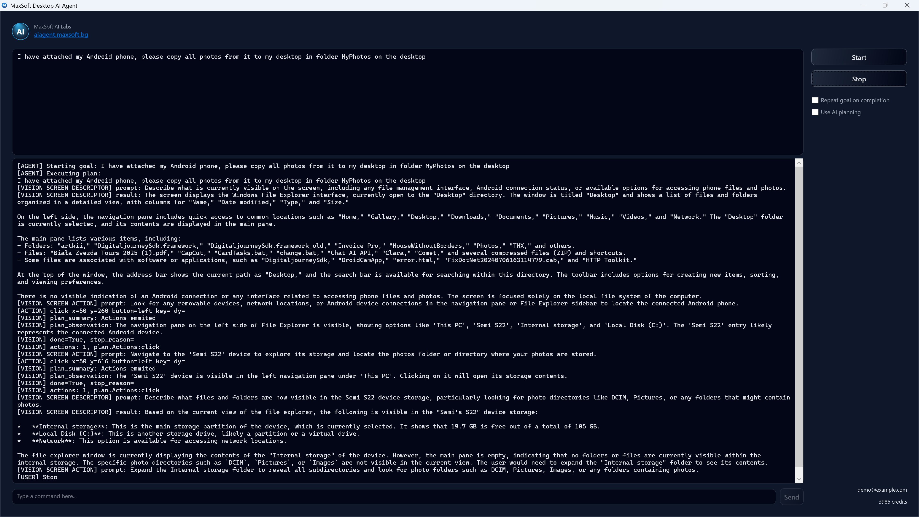 MaxSoft Desktop AI Agent screenshot 2