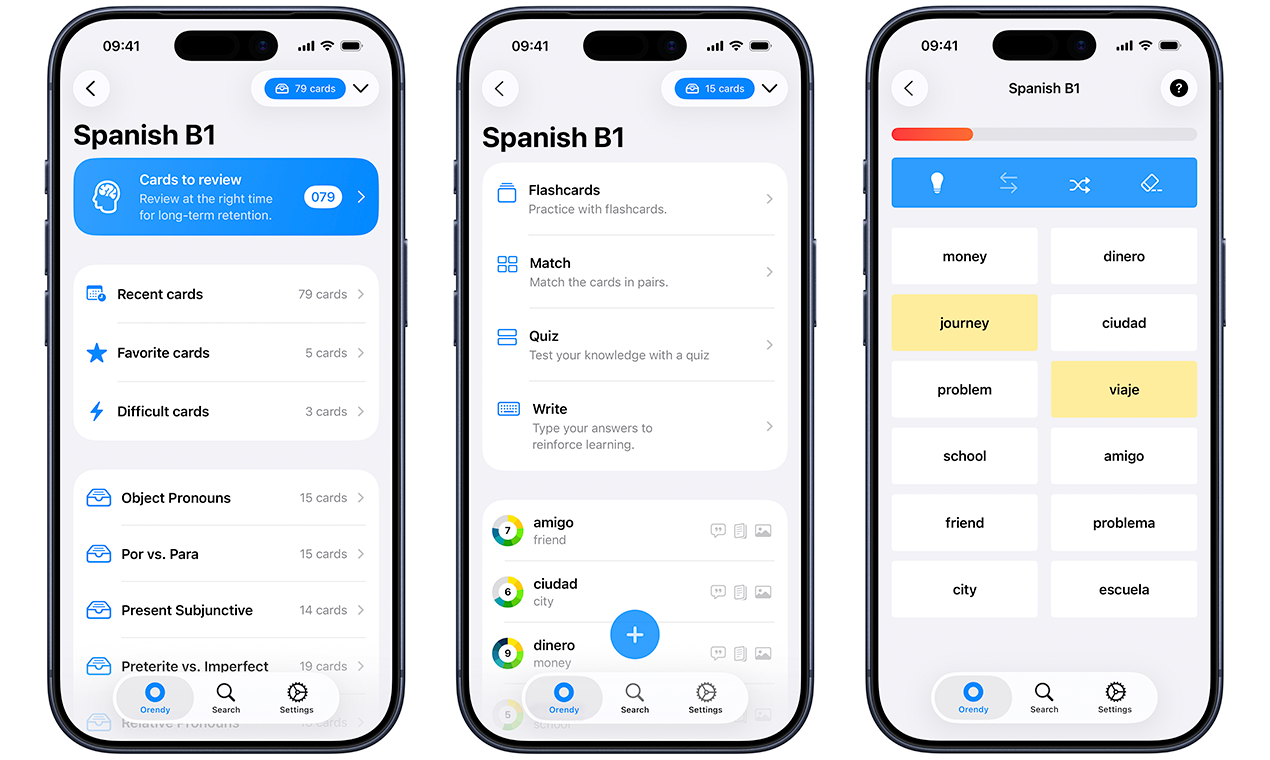 Orendy: Flashcards HQ screenshot 2