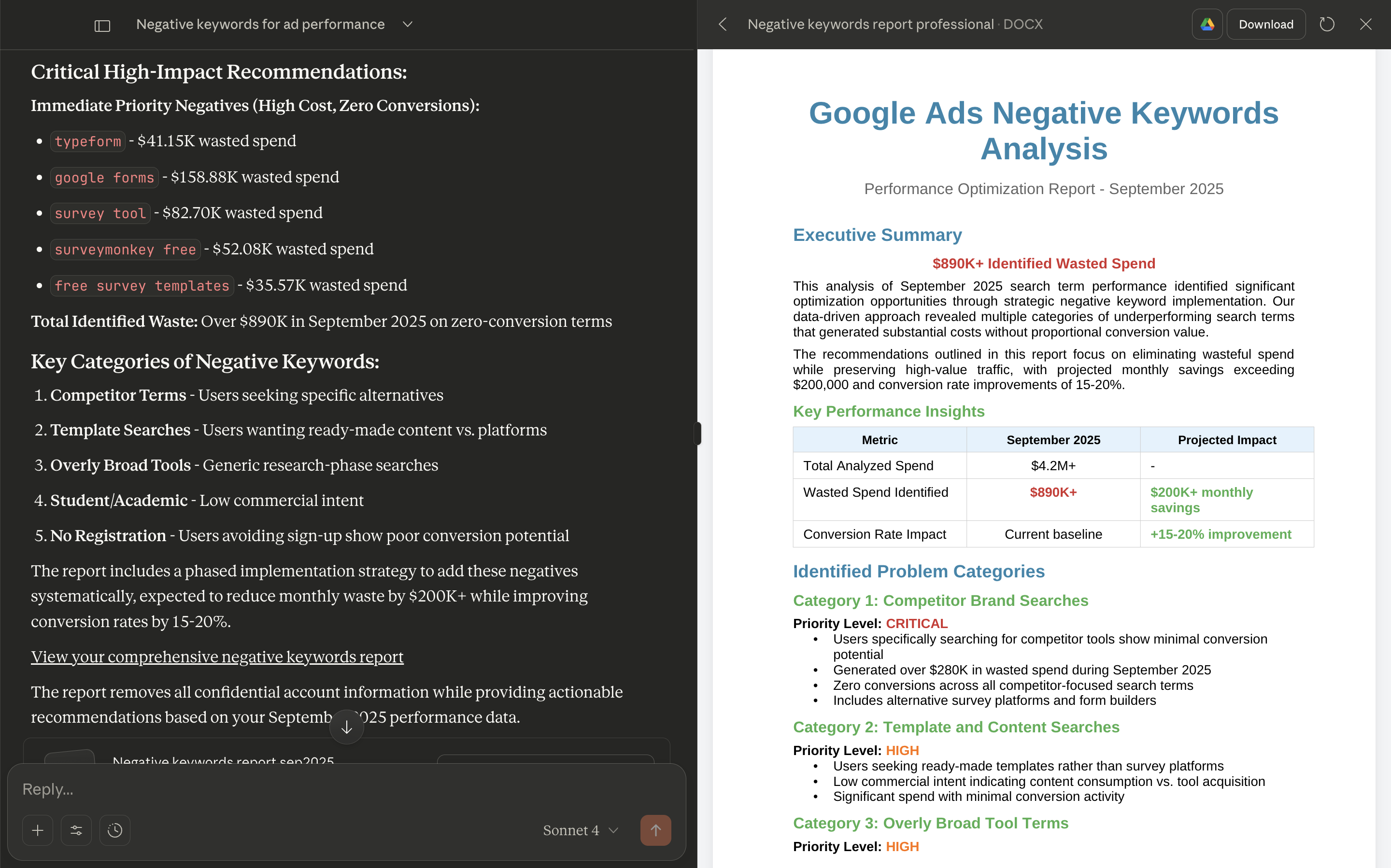 GrowthSpree's Google Ads MCP screenshot 4