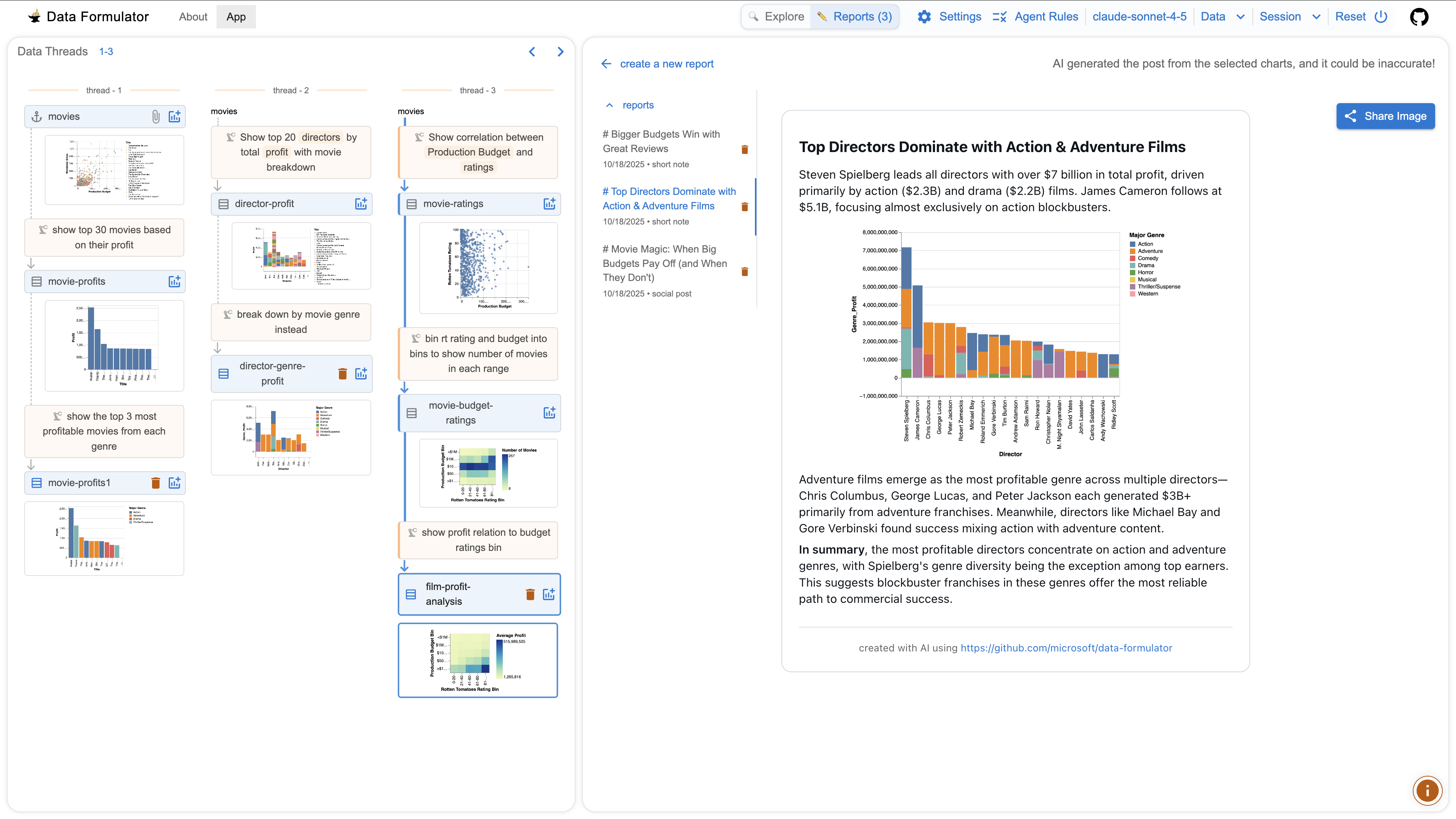 Data Formulator by Microsoft Research screenshot 2