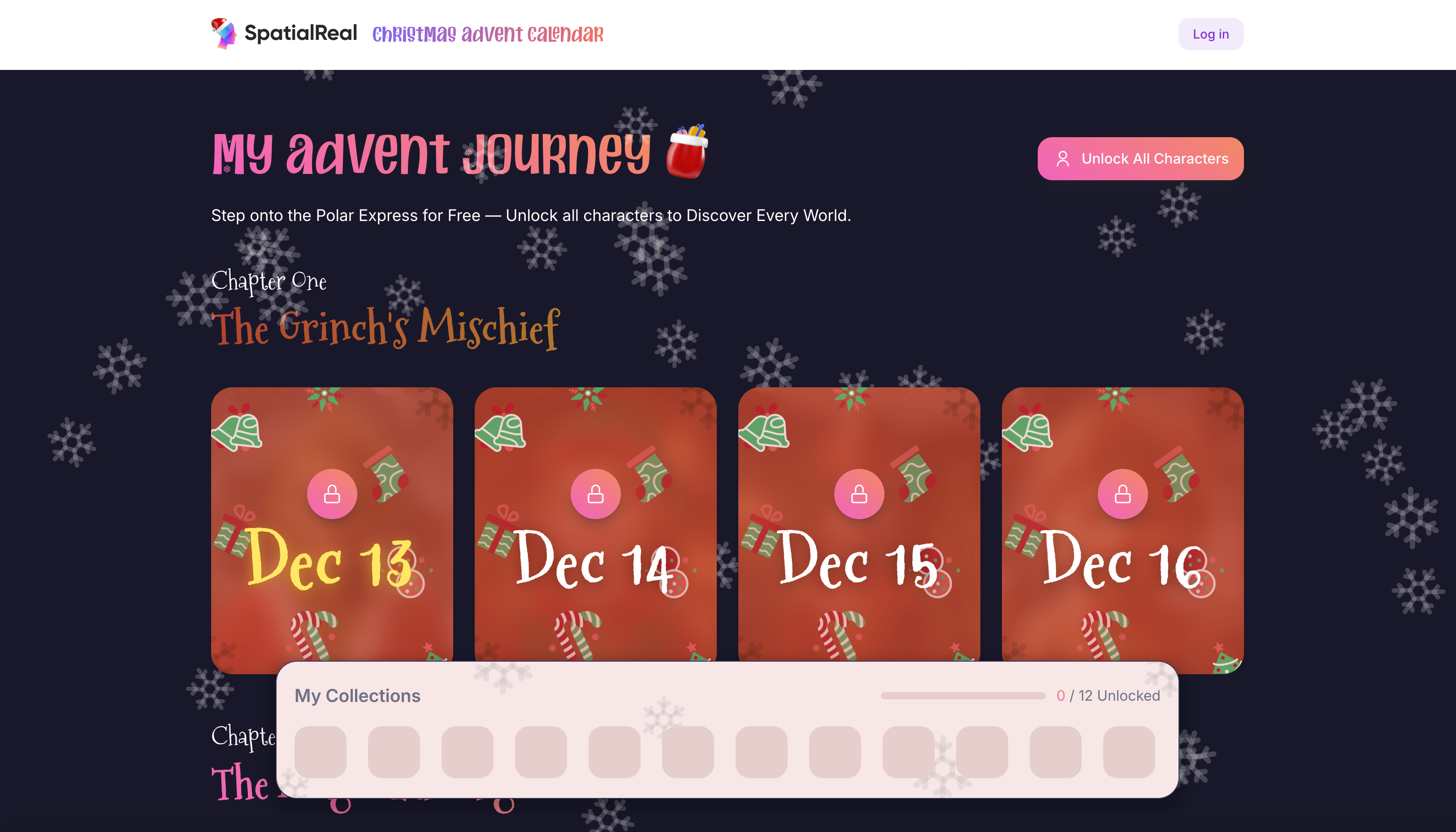 SpatialReal Christmas Calendar screenshot 3