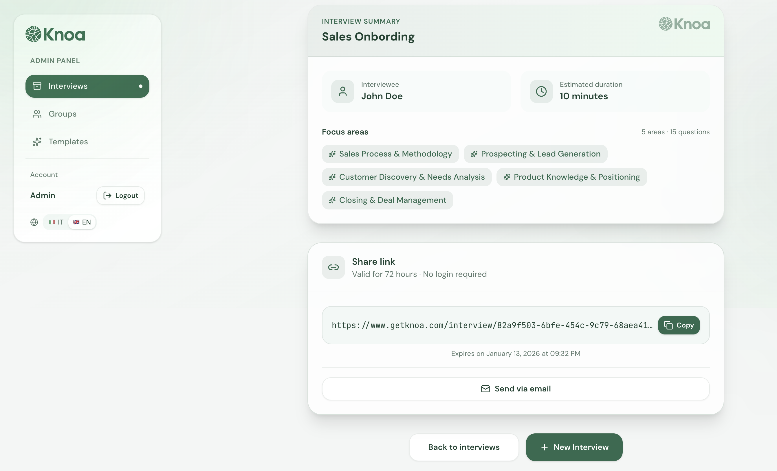 KNOA screenshot 1