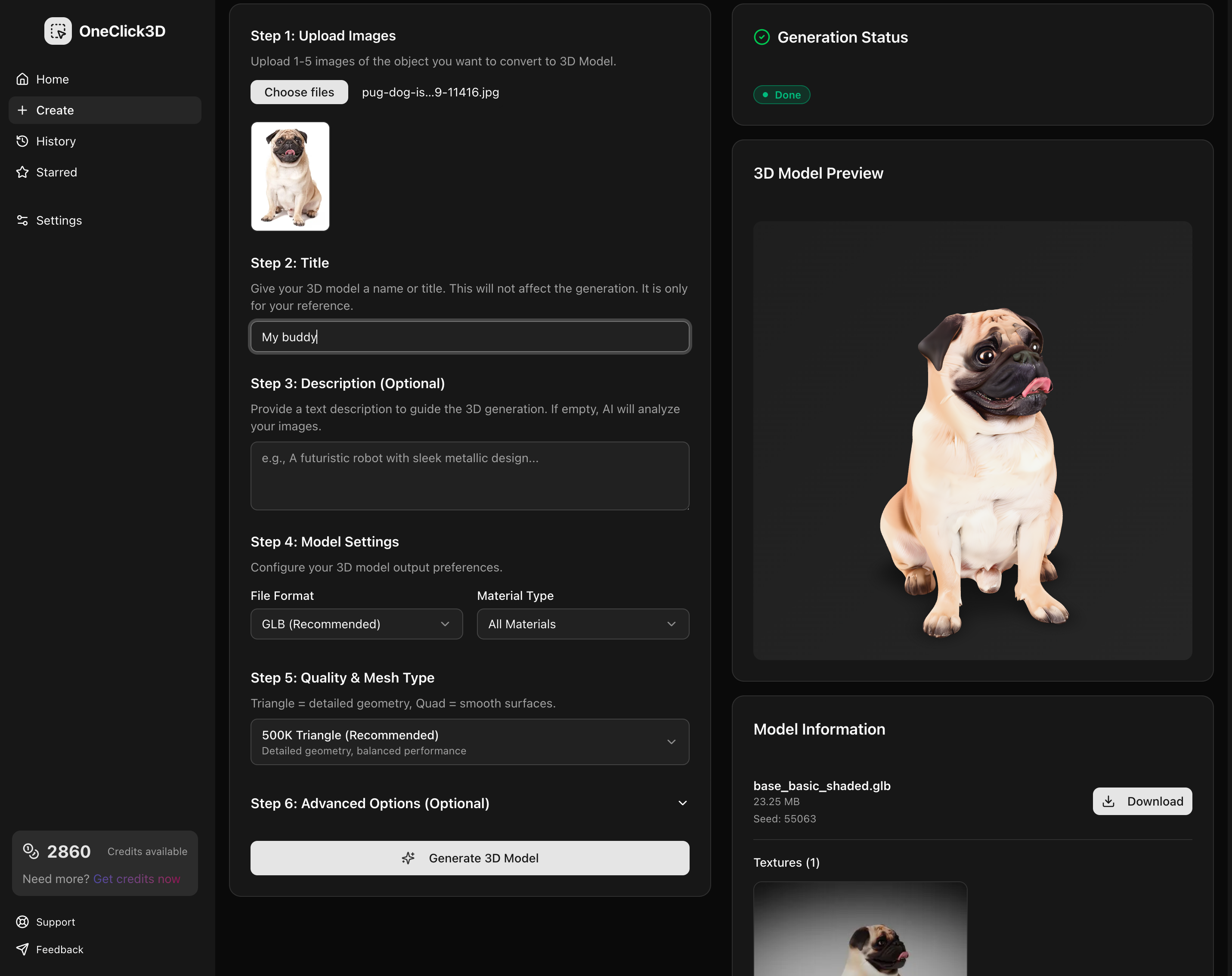 OneClick3D screenshot 2