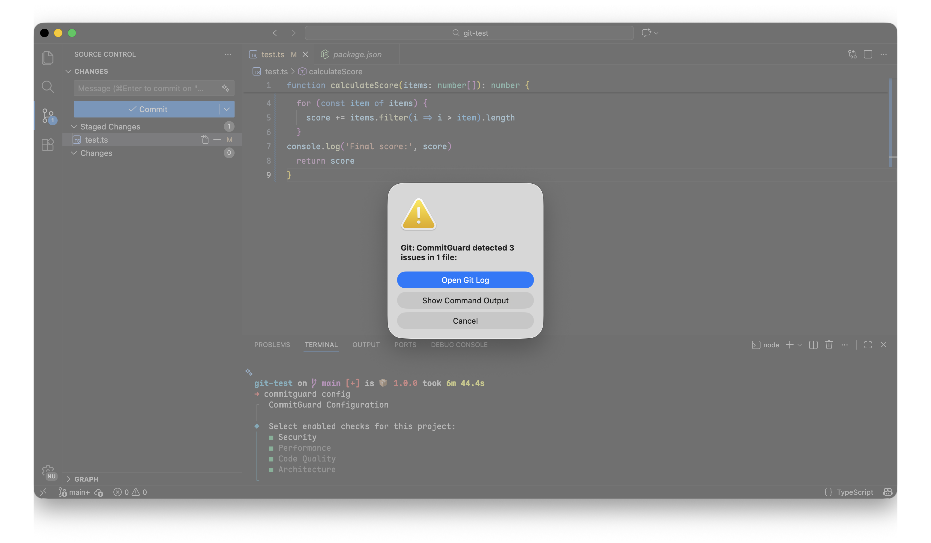 CommitGuard screenshot 3