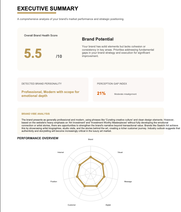 AI + Human Brand Audit - SMGH Consulting screenshot 3