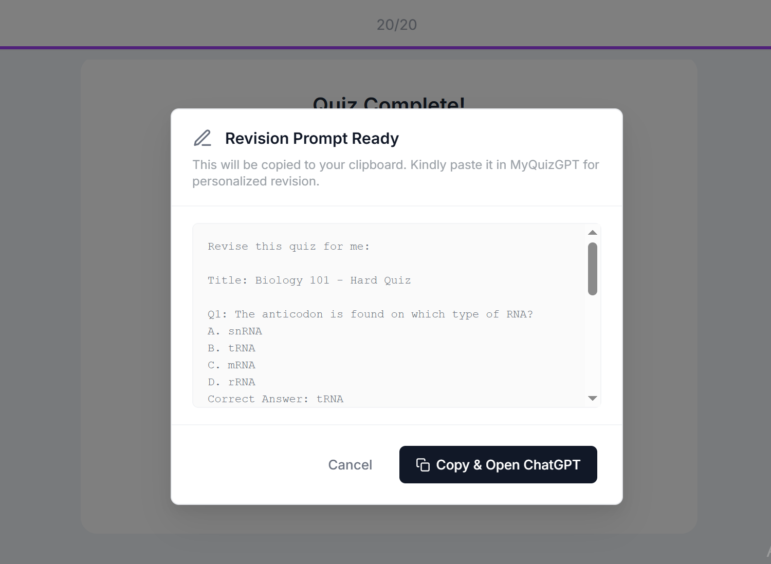 MyQuizGPT screenshot 6