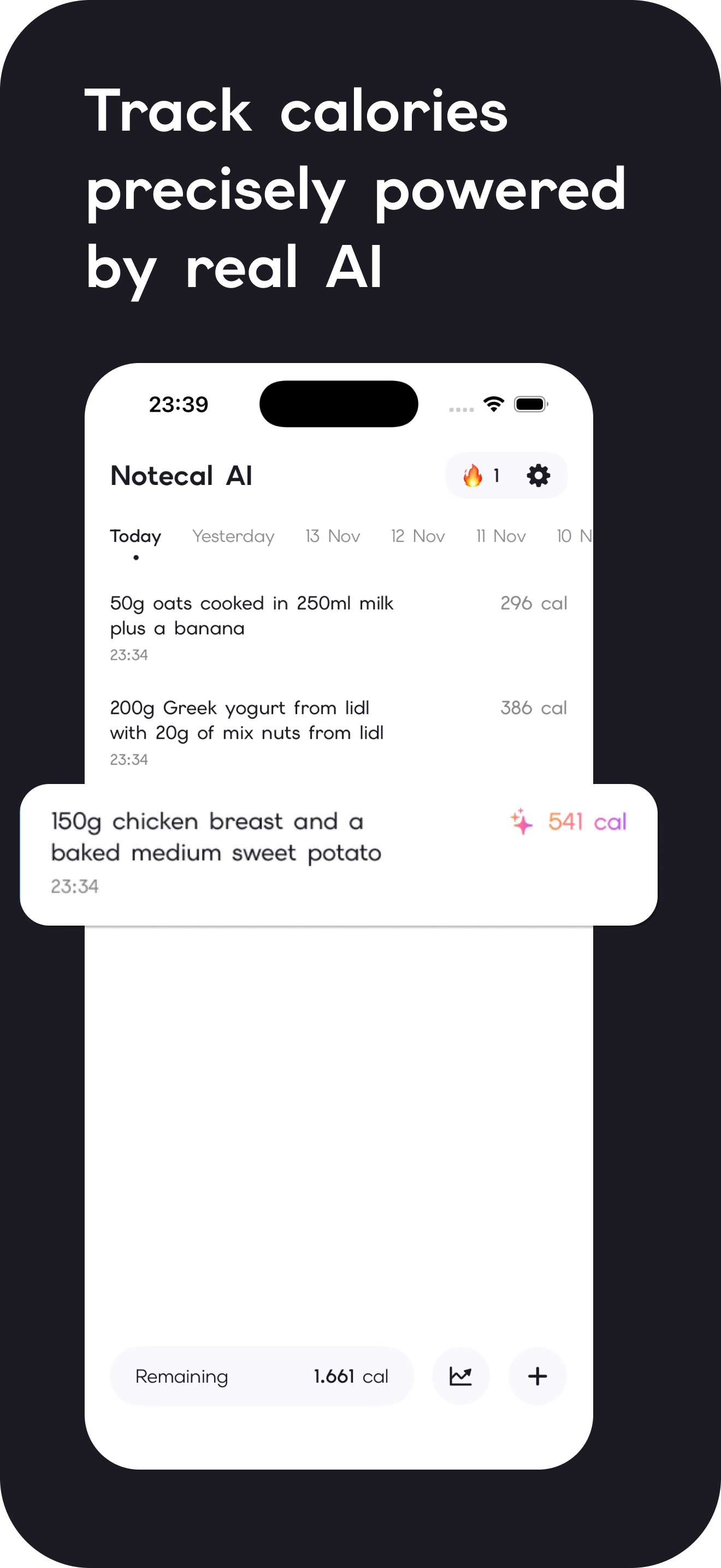 Notecal AI - Calorie Tracker screenshot 2