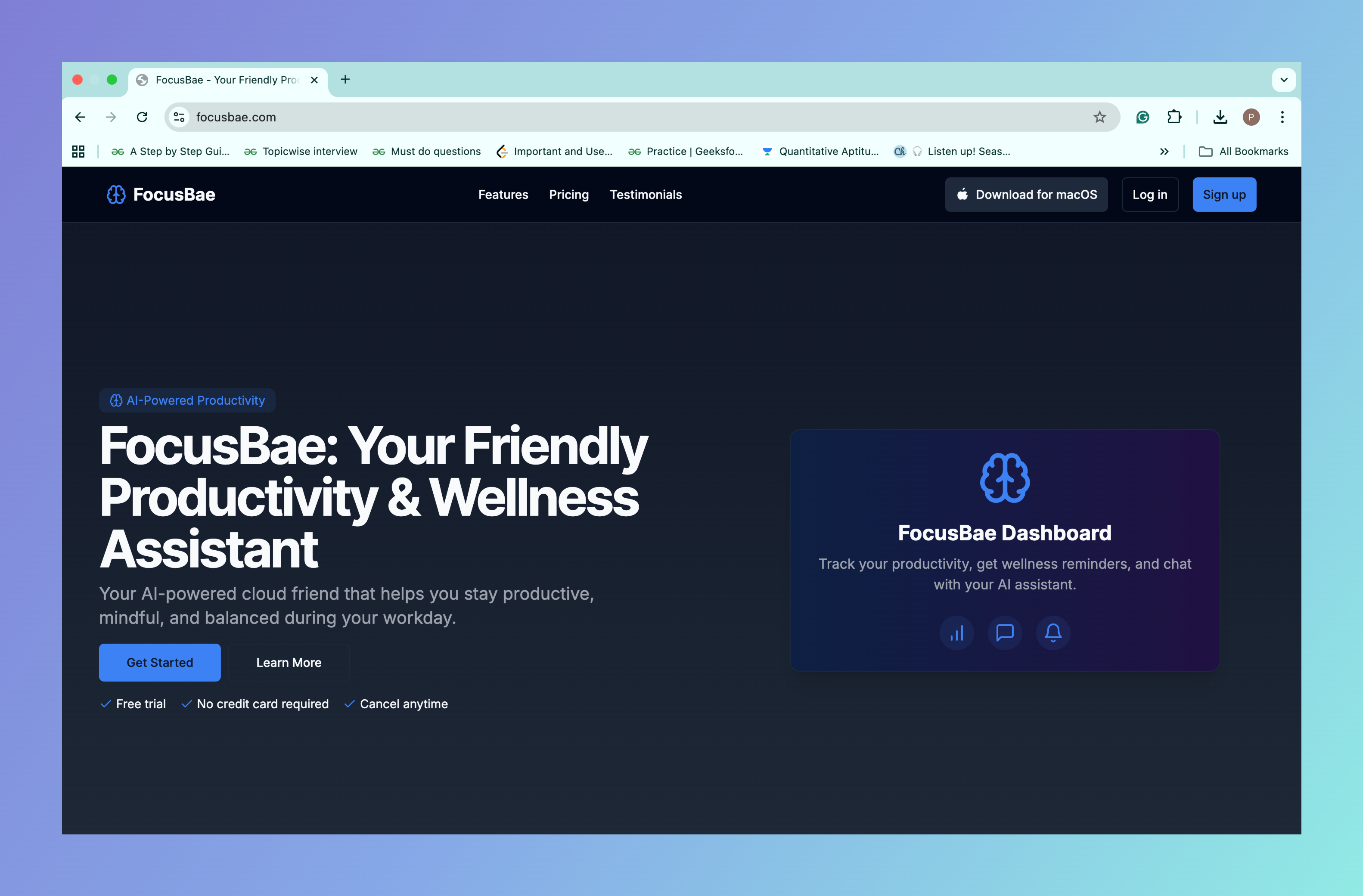 FocusBae screenshot 1