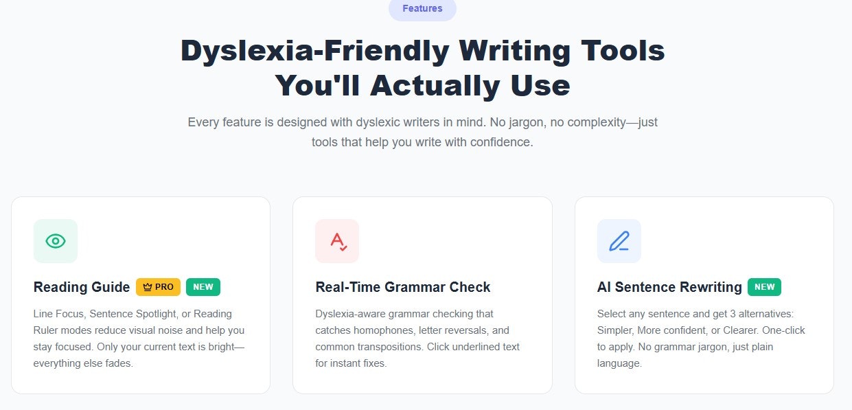 DyslexiaWrite screenshot 3