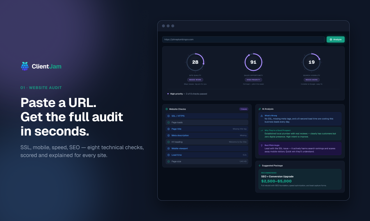 ClientJam screenshot 2