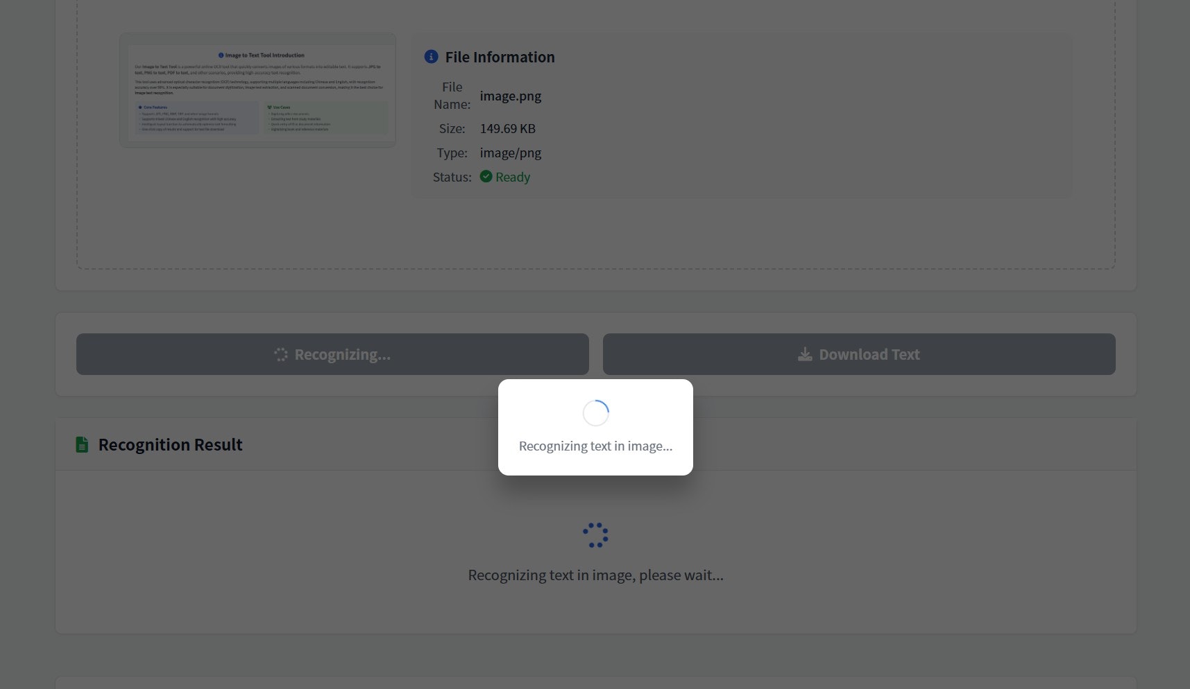 Free Online OCR screenshot 1