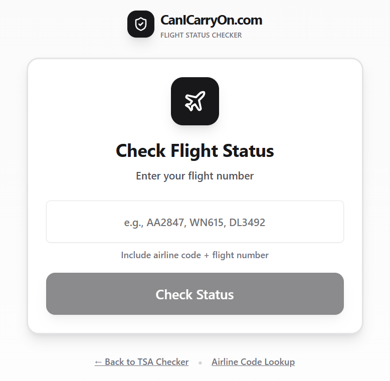 CanICarryOn.com screenshot 2