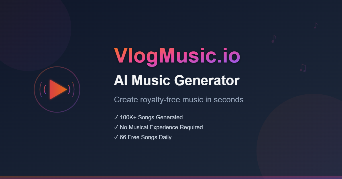 VlogMusic.io - AI Music Generator