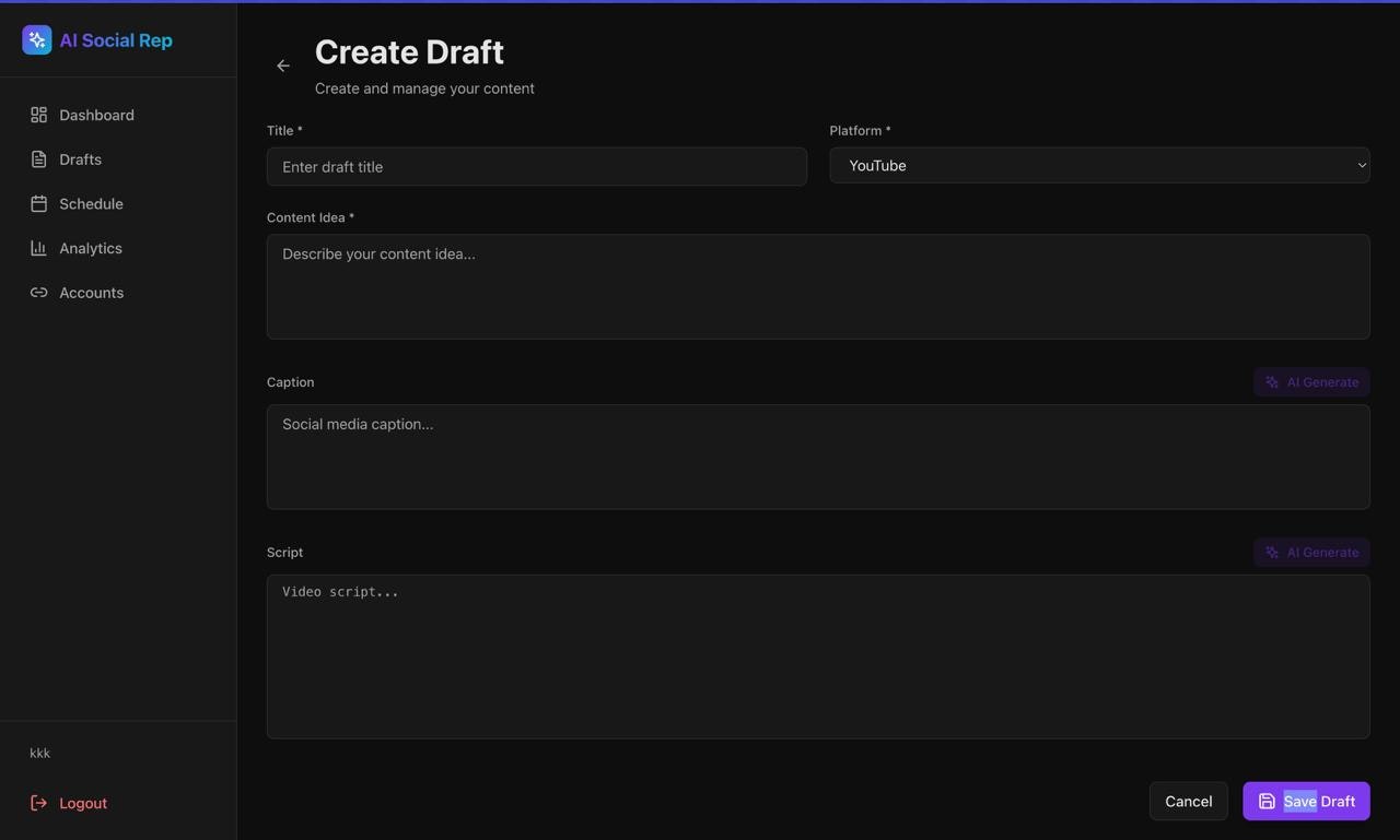 AI-Social-Rep screenshot 1