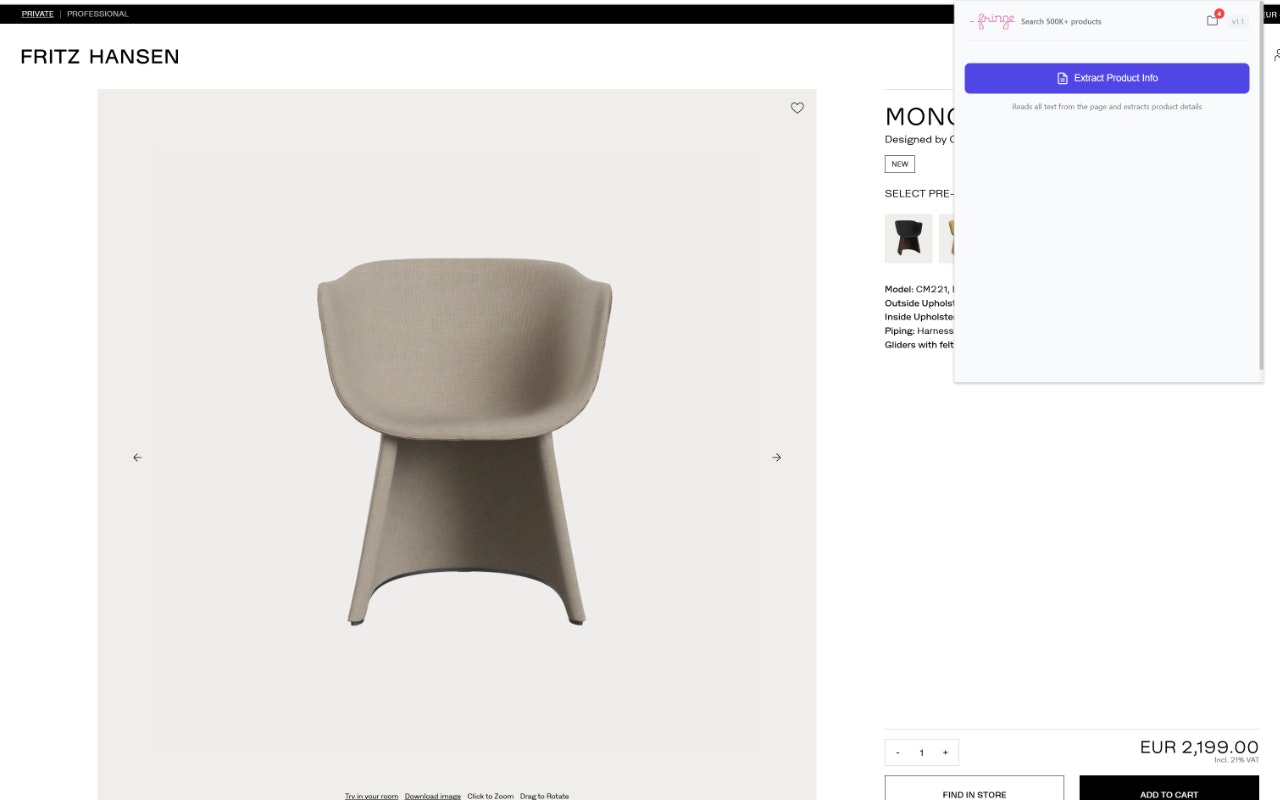 Fringe – Furniture Product Capture screenshot 1