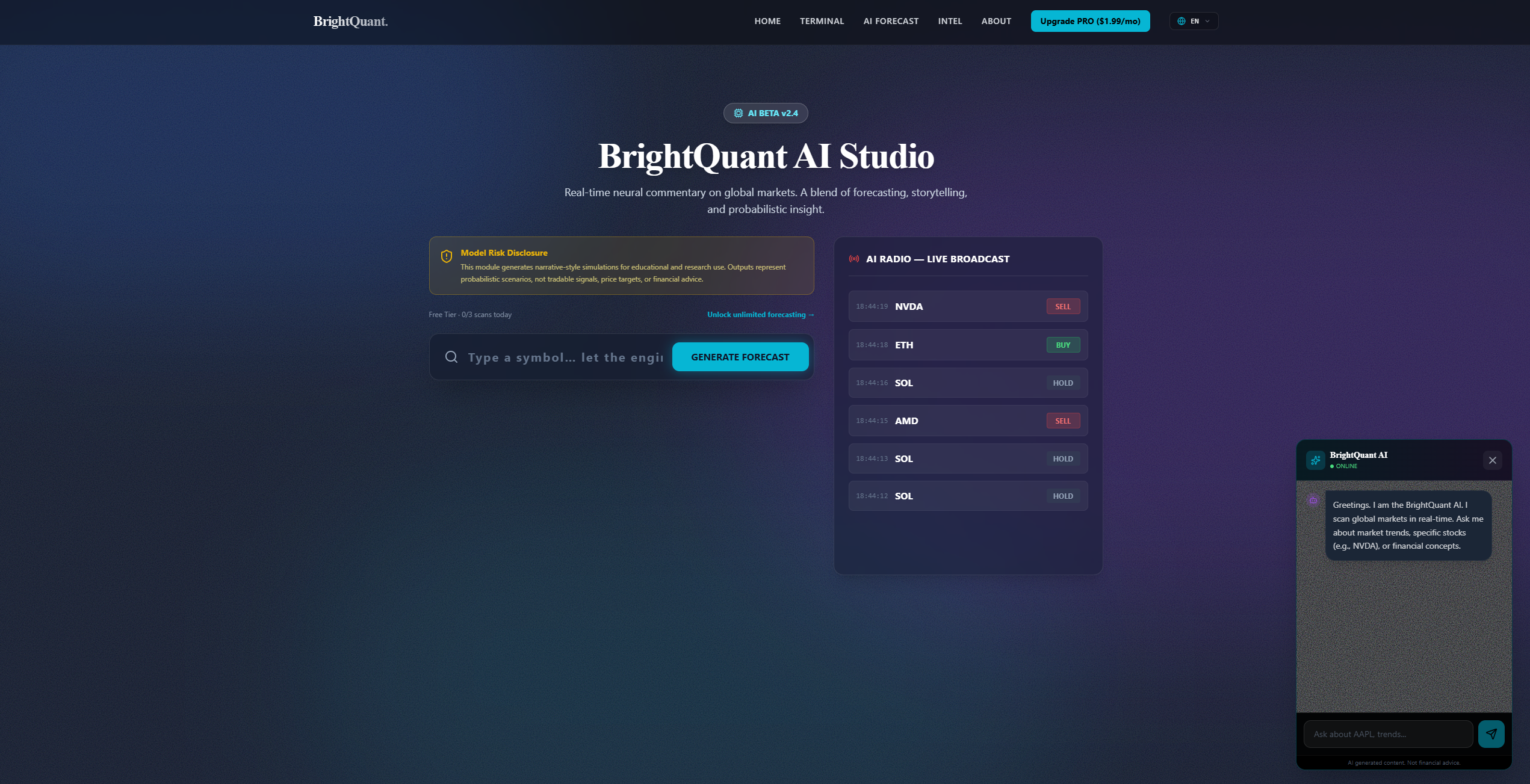 BrightQuant. screenshot 3
