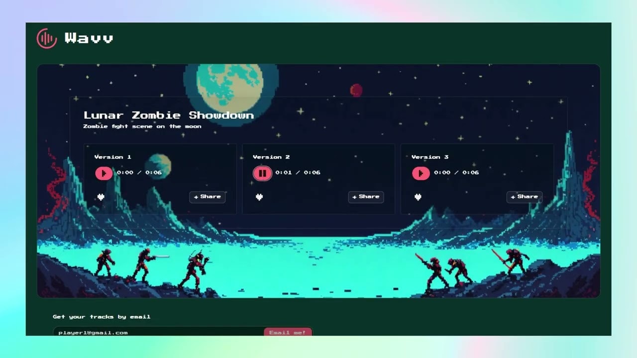 Wavv: 8-bit AI Music screenshot 1