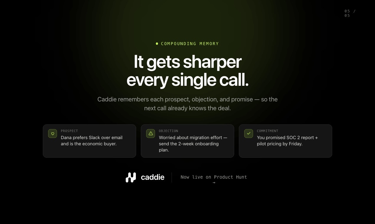 Caddie screenshot 3