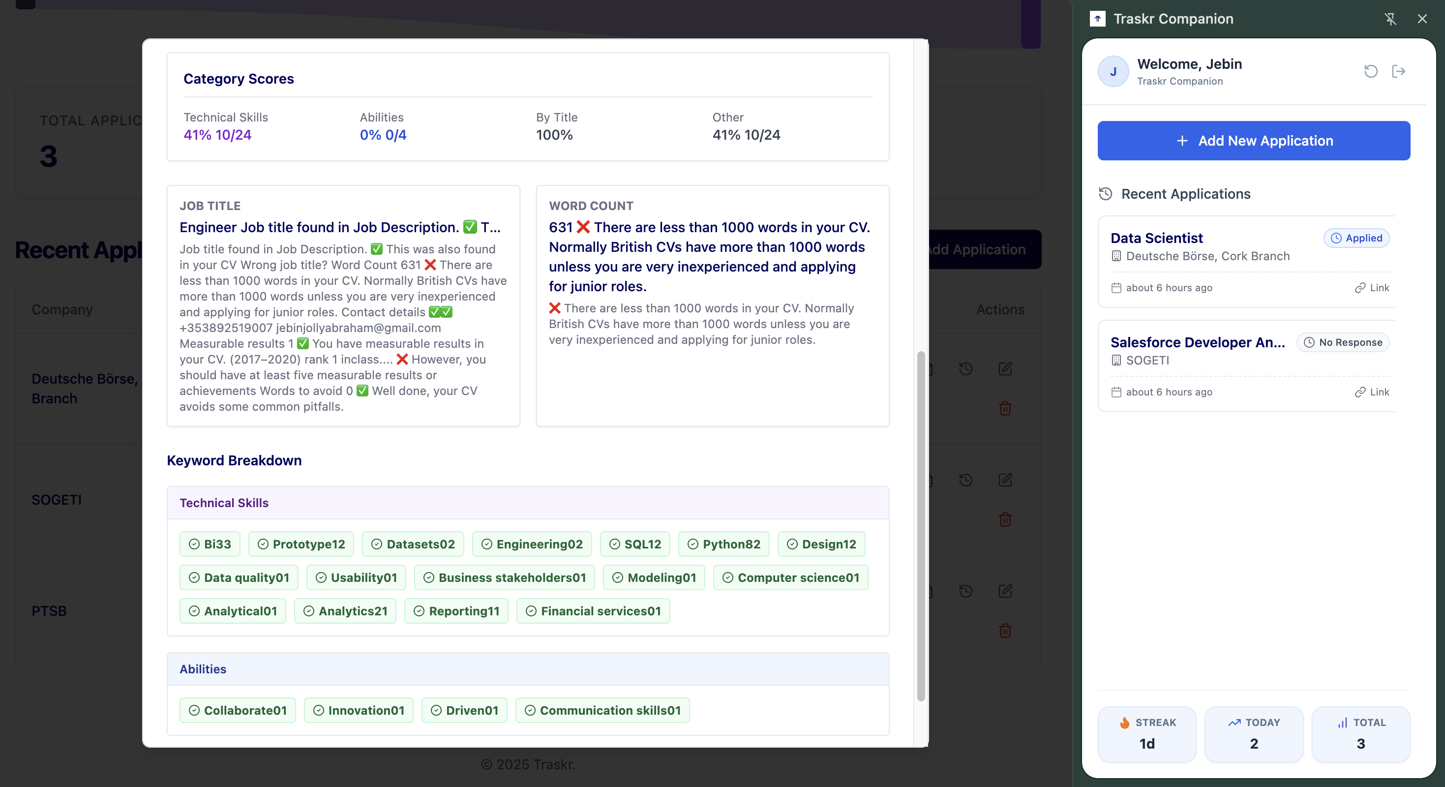 Traskr screenshot 5