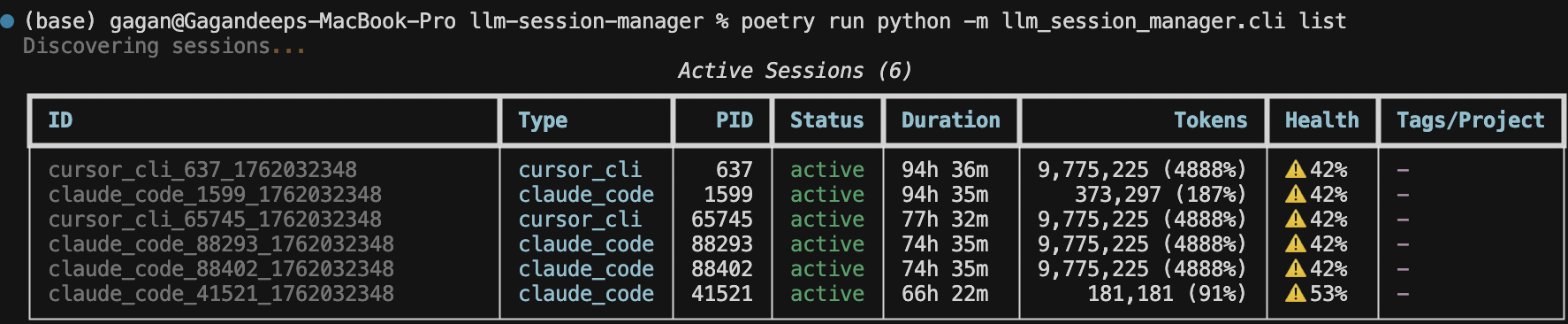 LLM Session Manager screenshot 9
