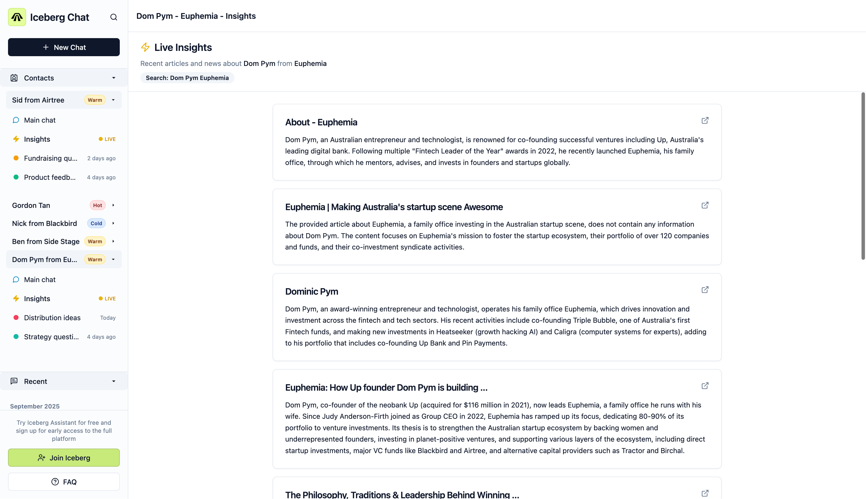 Iceberg AI-Fundraising Assistant screenshot 7