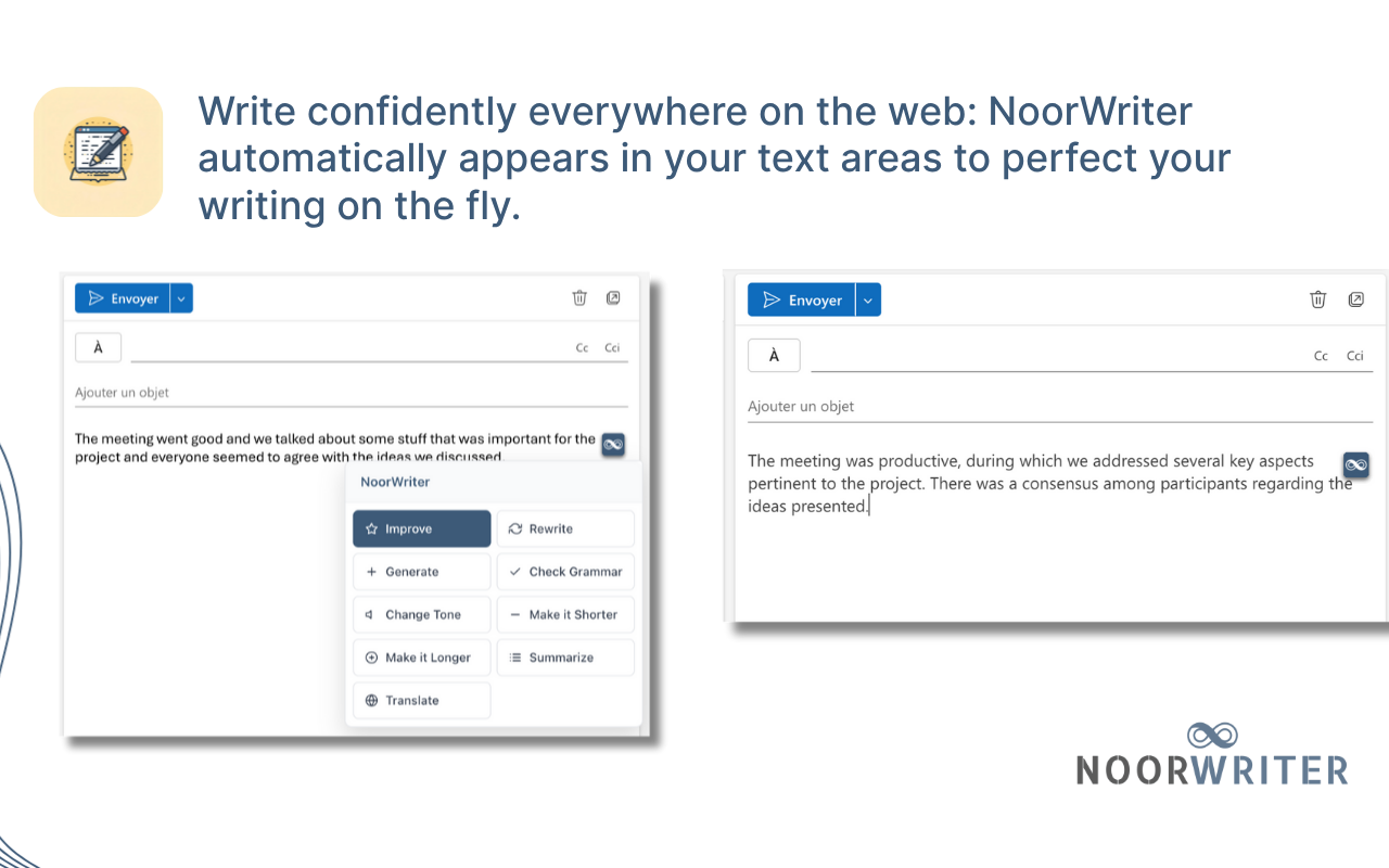 NoorWriter - AI Writing Assistant screenshot 3