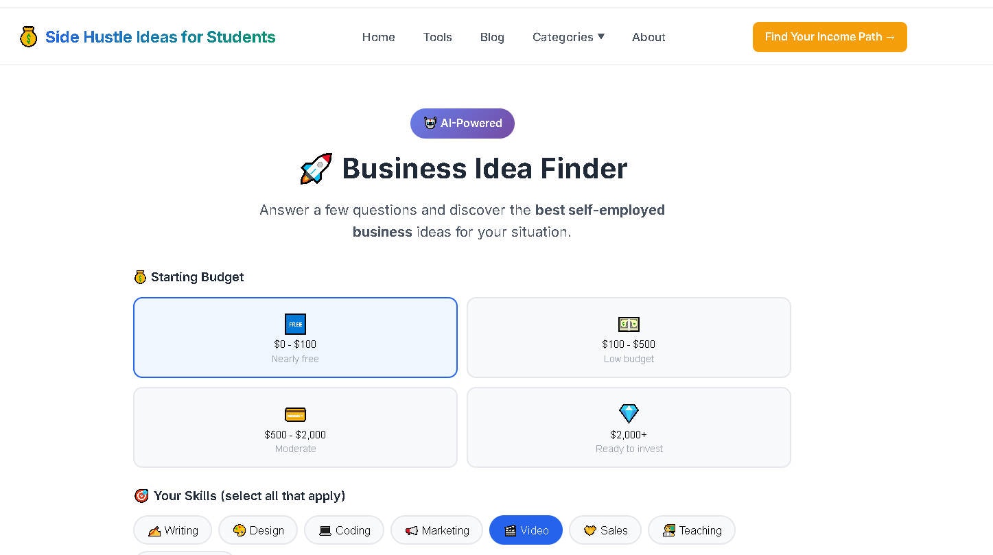 Side Hustle Ideas for Students screenshot 3