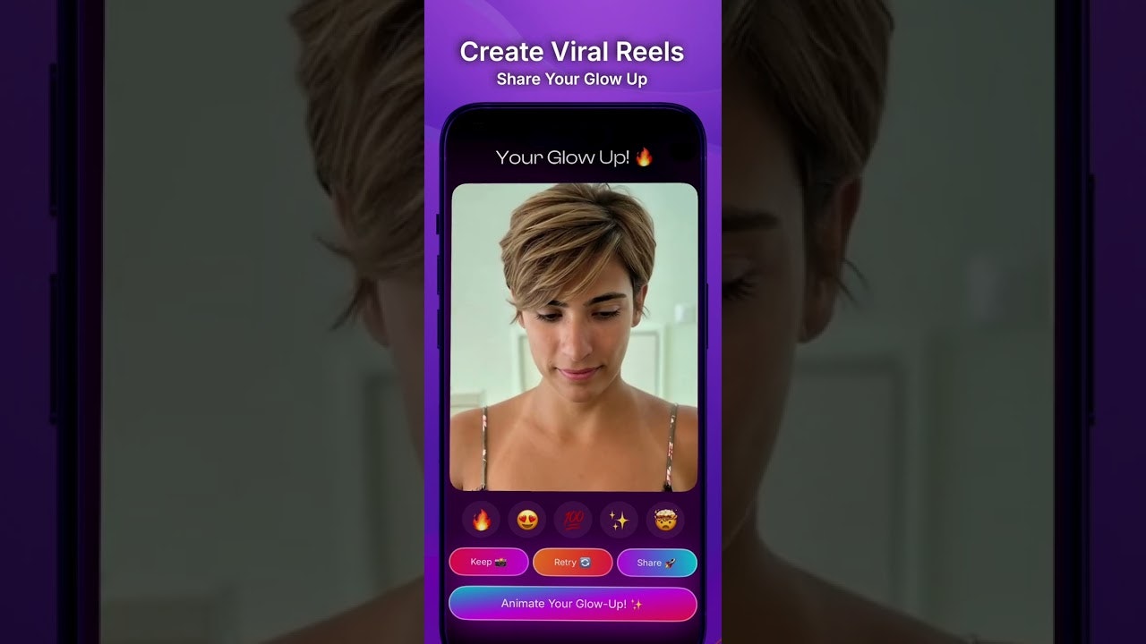Hairstyle Try On: Hair Glow AI screenshot 1