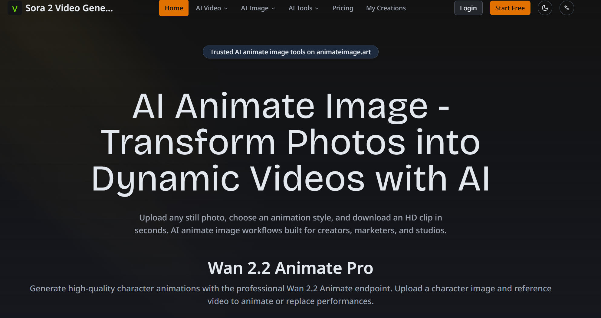 Animate Image - AI Video Tool screenshot 1