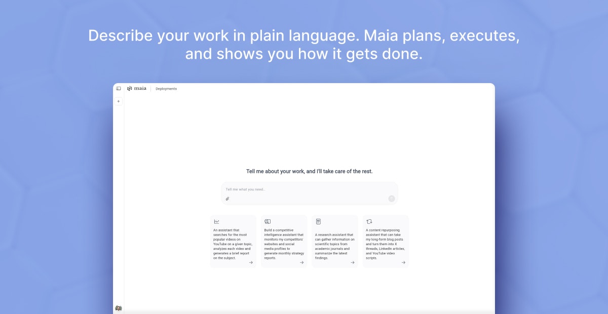 maia.is your AI that gets things done screenshot 3