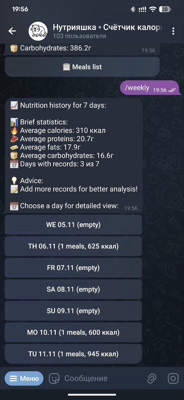 Nutriyashka screenshot 3