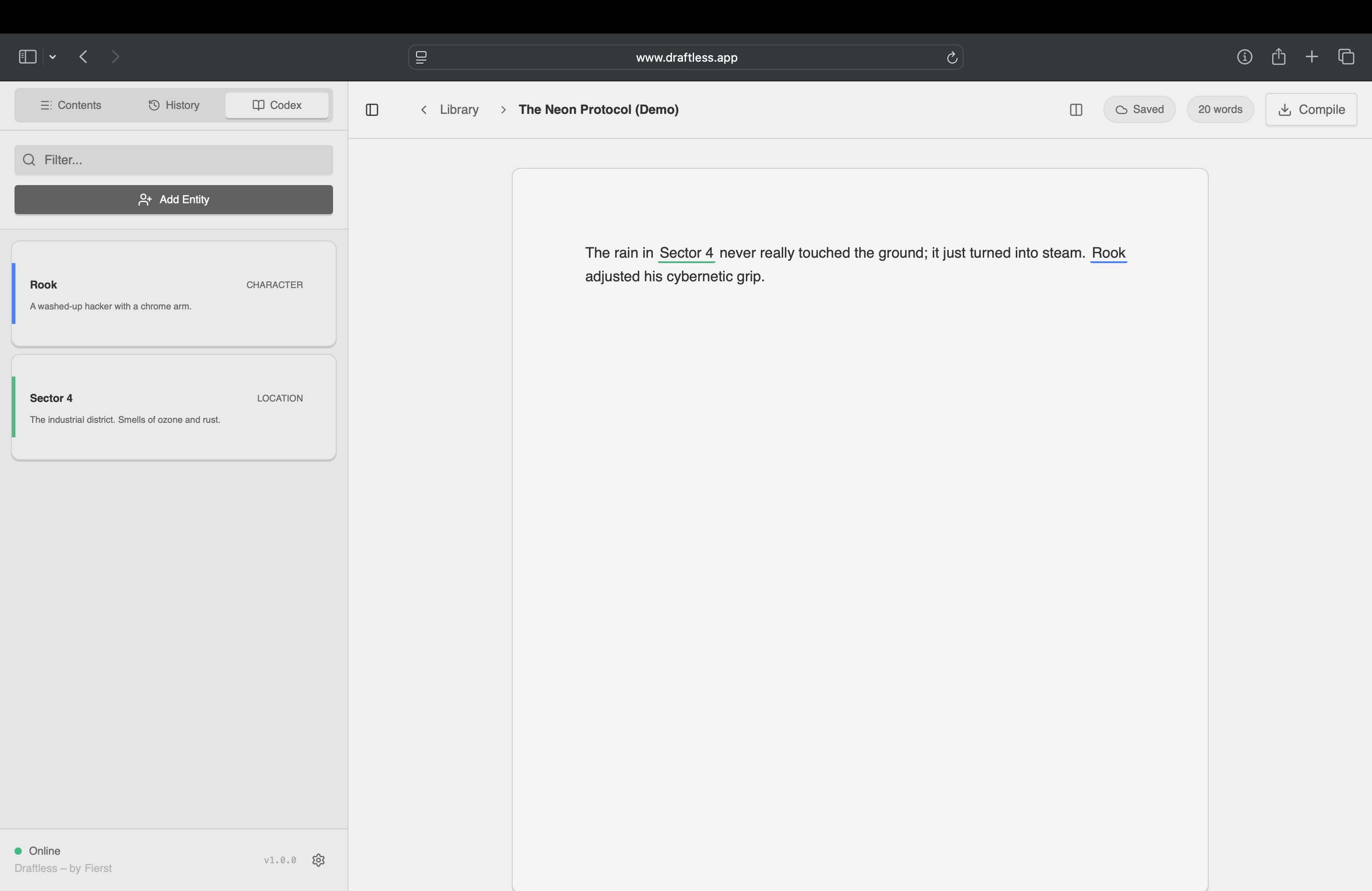 Draftless screenshot 4