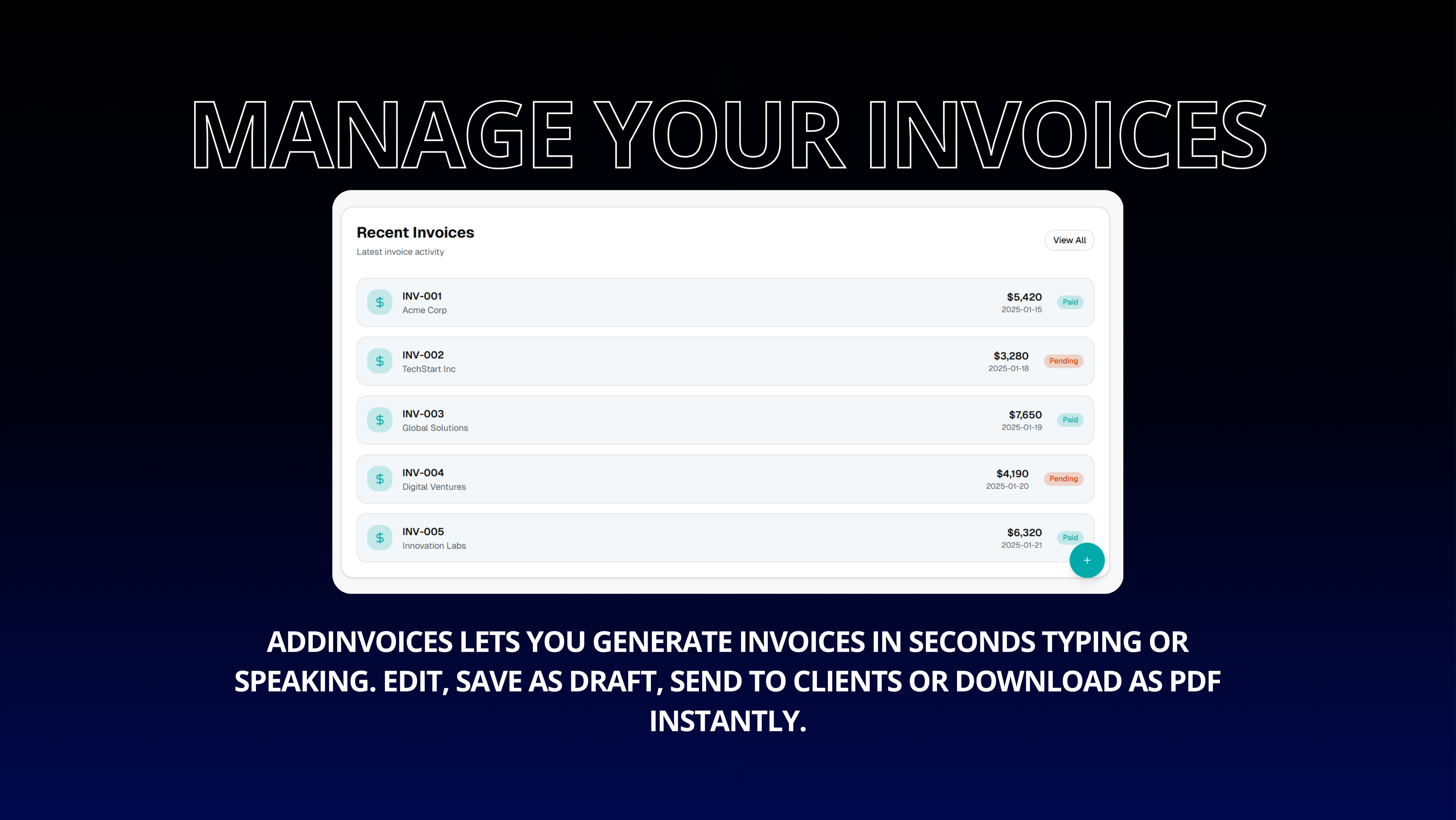AddInvoices AI screenshot 4