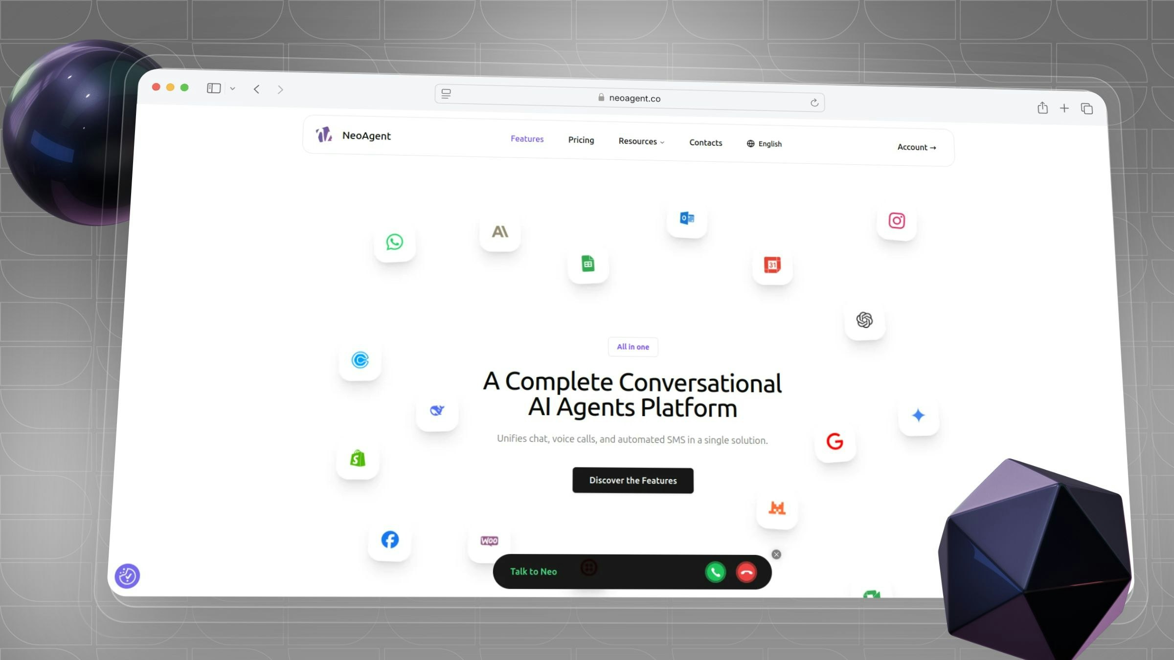 NeoAgent screenshot 1