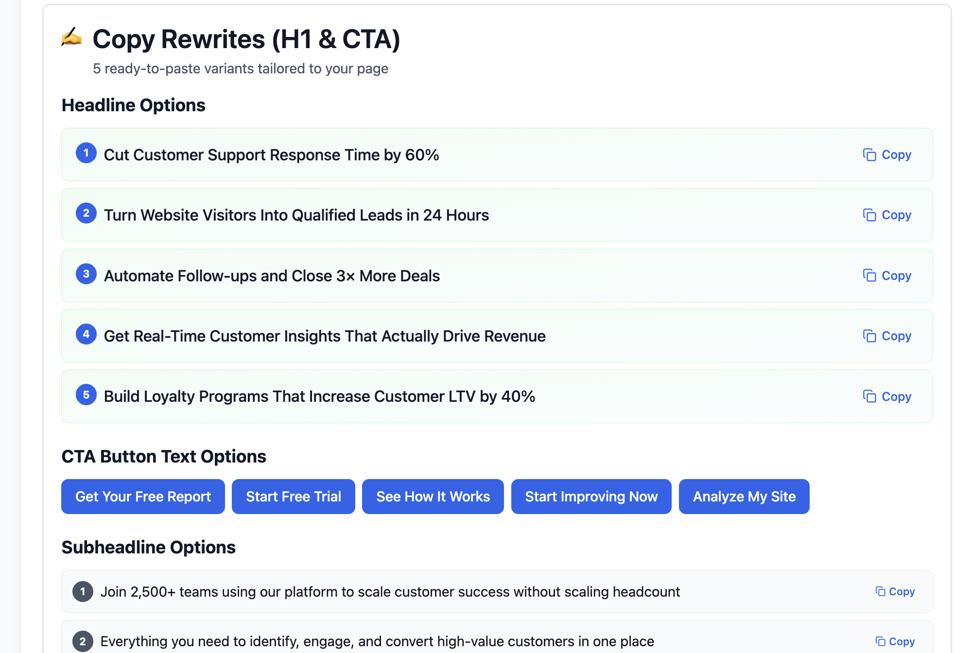 Conviora | AI Website Analyzer screenshot 4