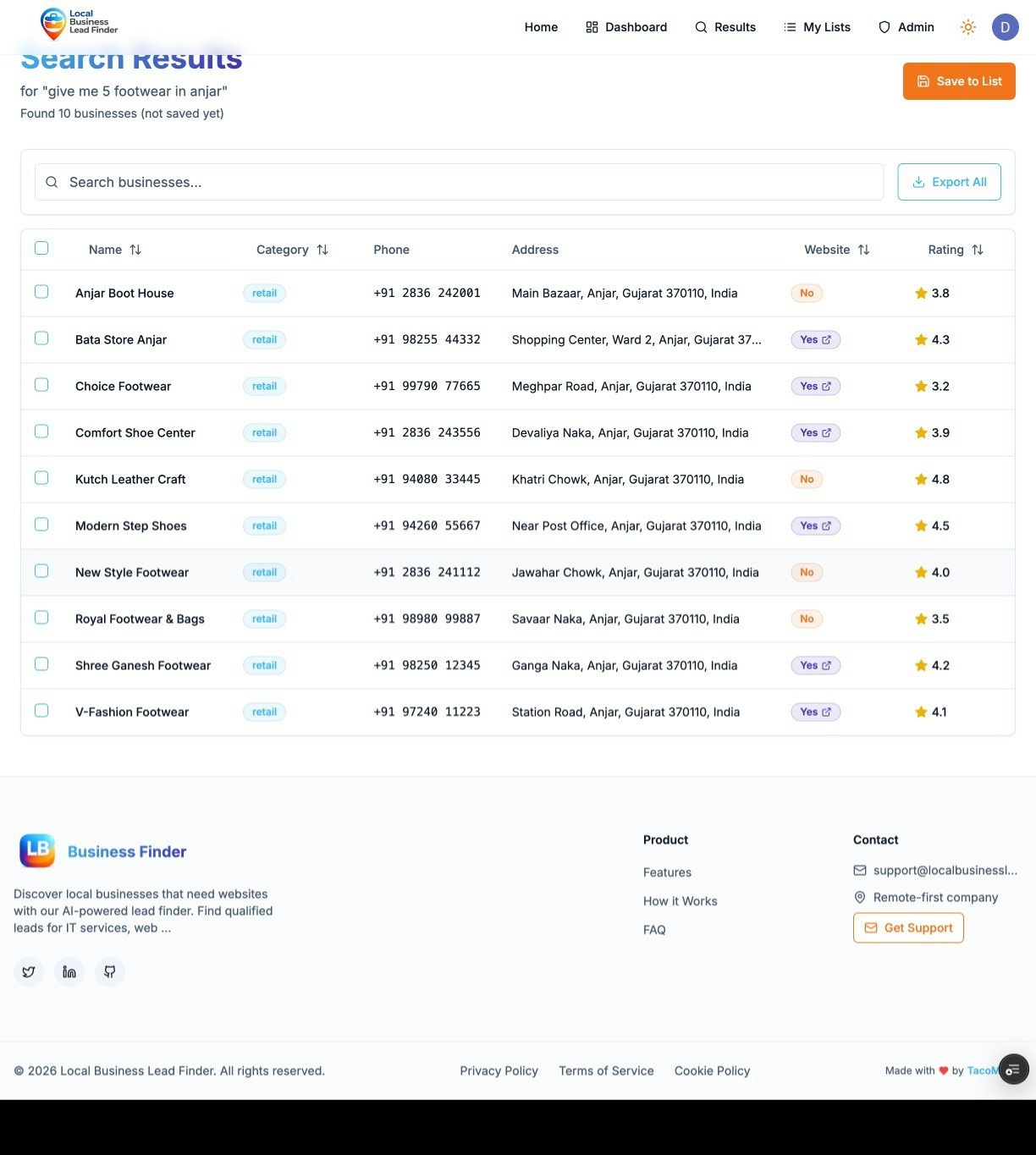 Local Business Lead Finder screenshot 3