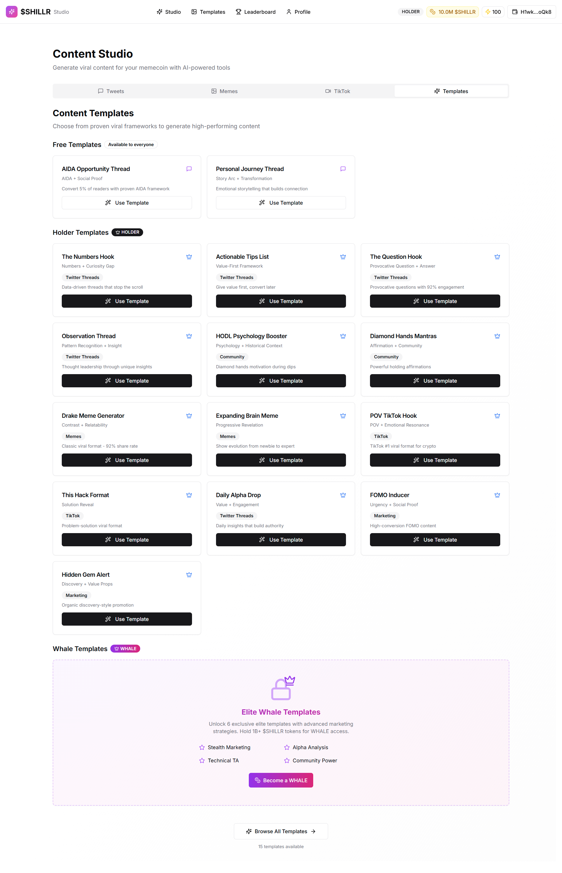 $SHILLR Studio screenshot 5