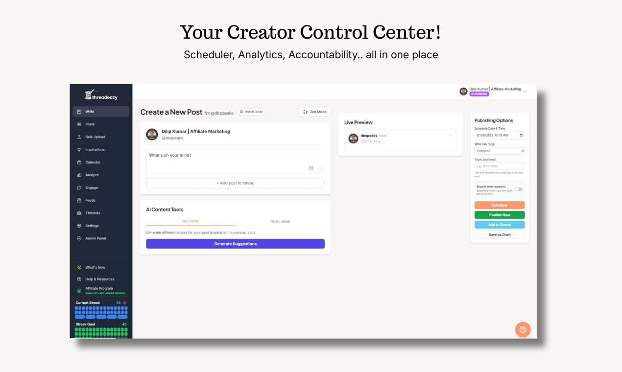 Threadeazy screenshot 1