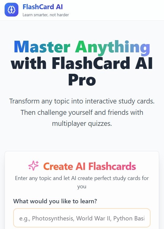 Flashcard AI screenshot 6