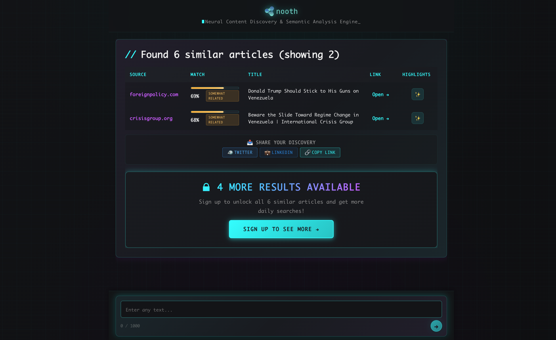 Nooth screenshot 2
