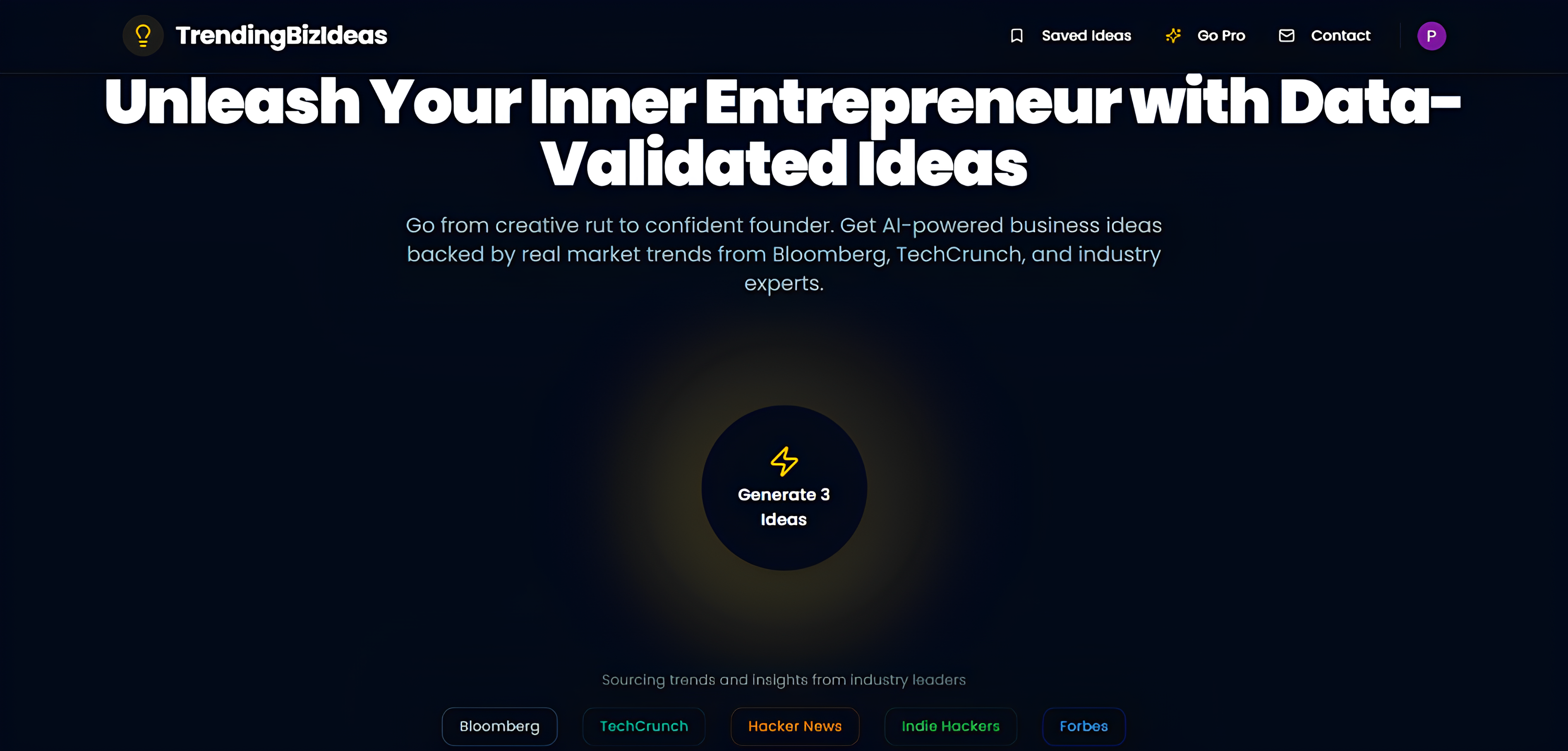TrendingBizIdeas screenshot 1