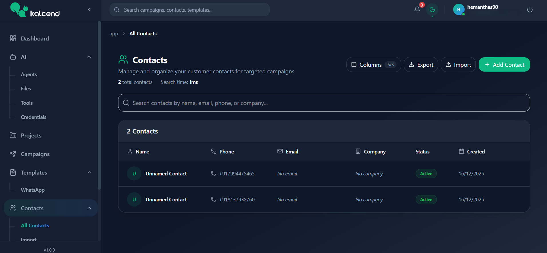 Kalcend screenshot 2