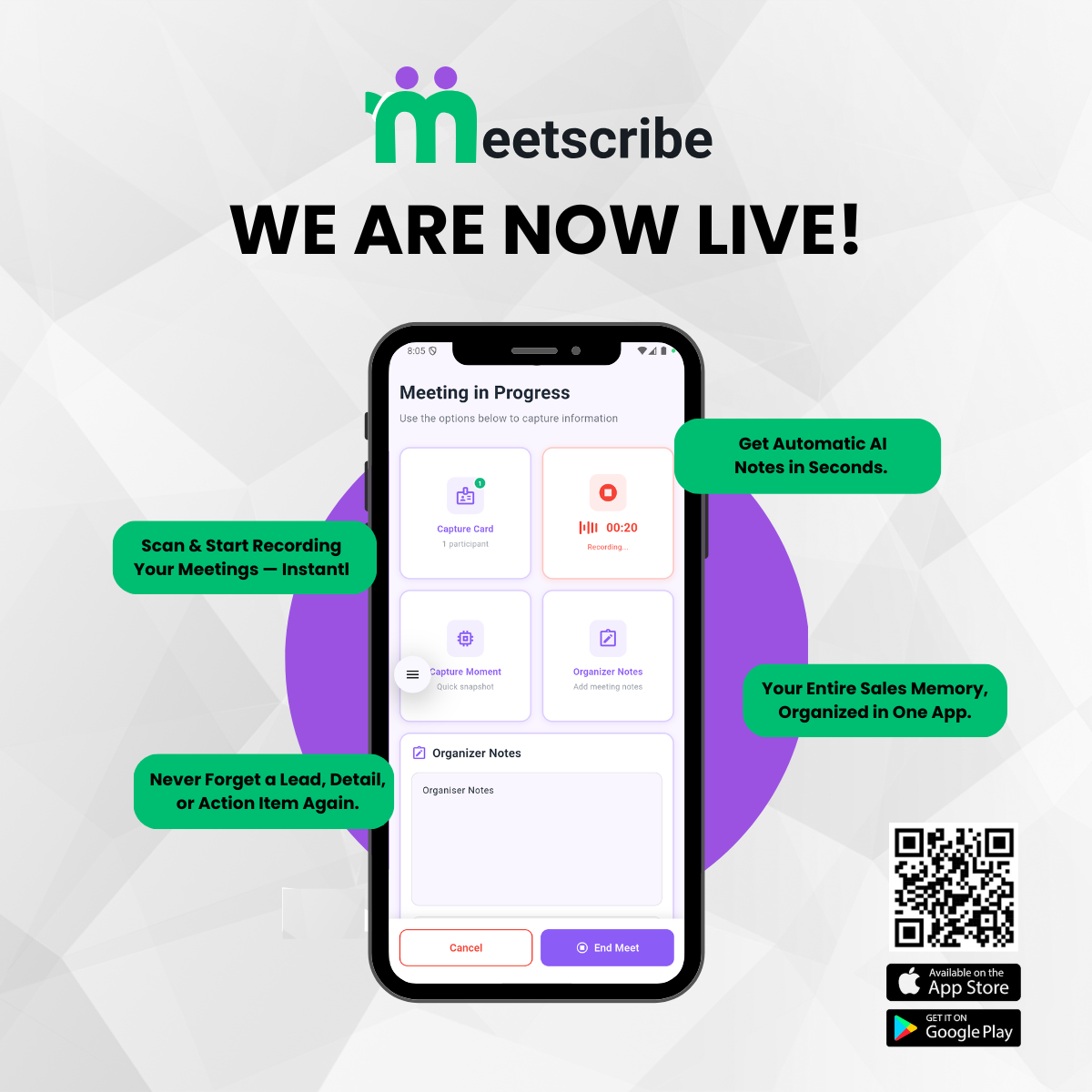 Meetscribe screenshot 2
