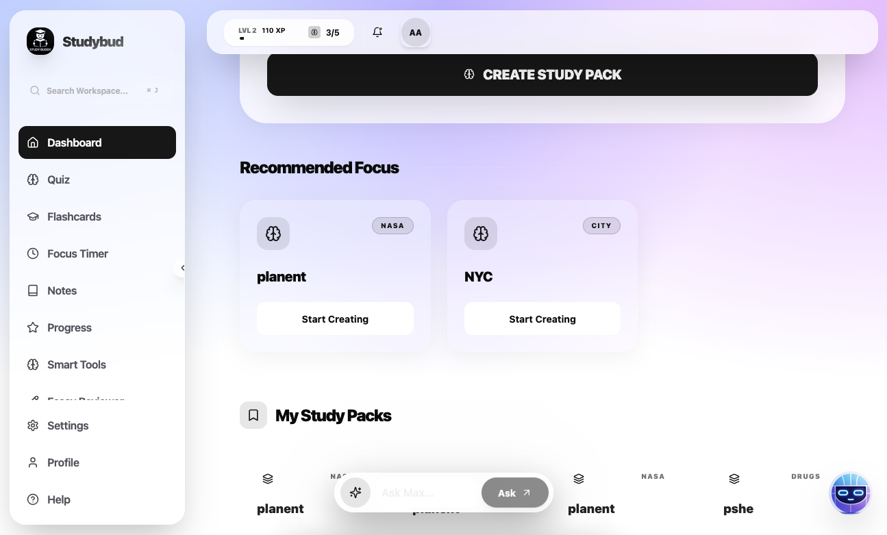 StudyBudAI screenshot 4