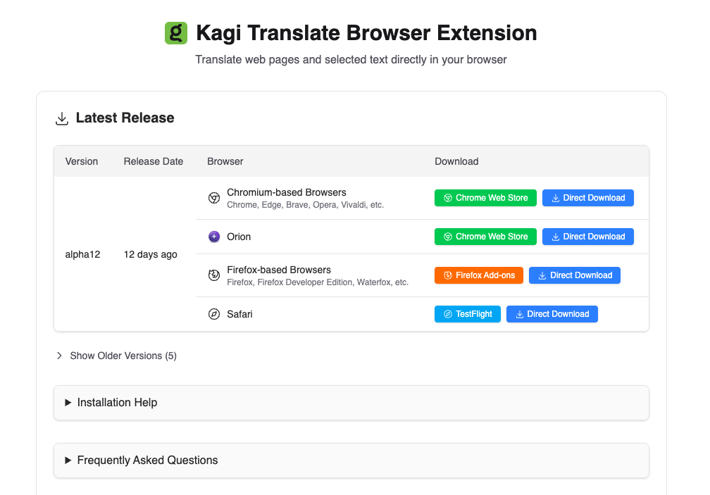 Kagi Translate screenshot 5