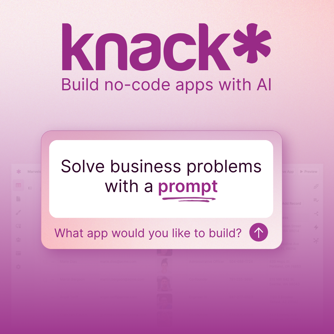 Knack 2.0: AI App Builder for Businesses screenshot 1