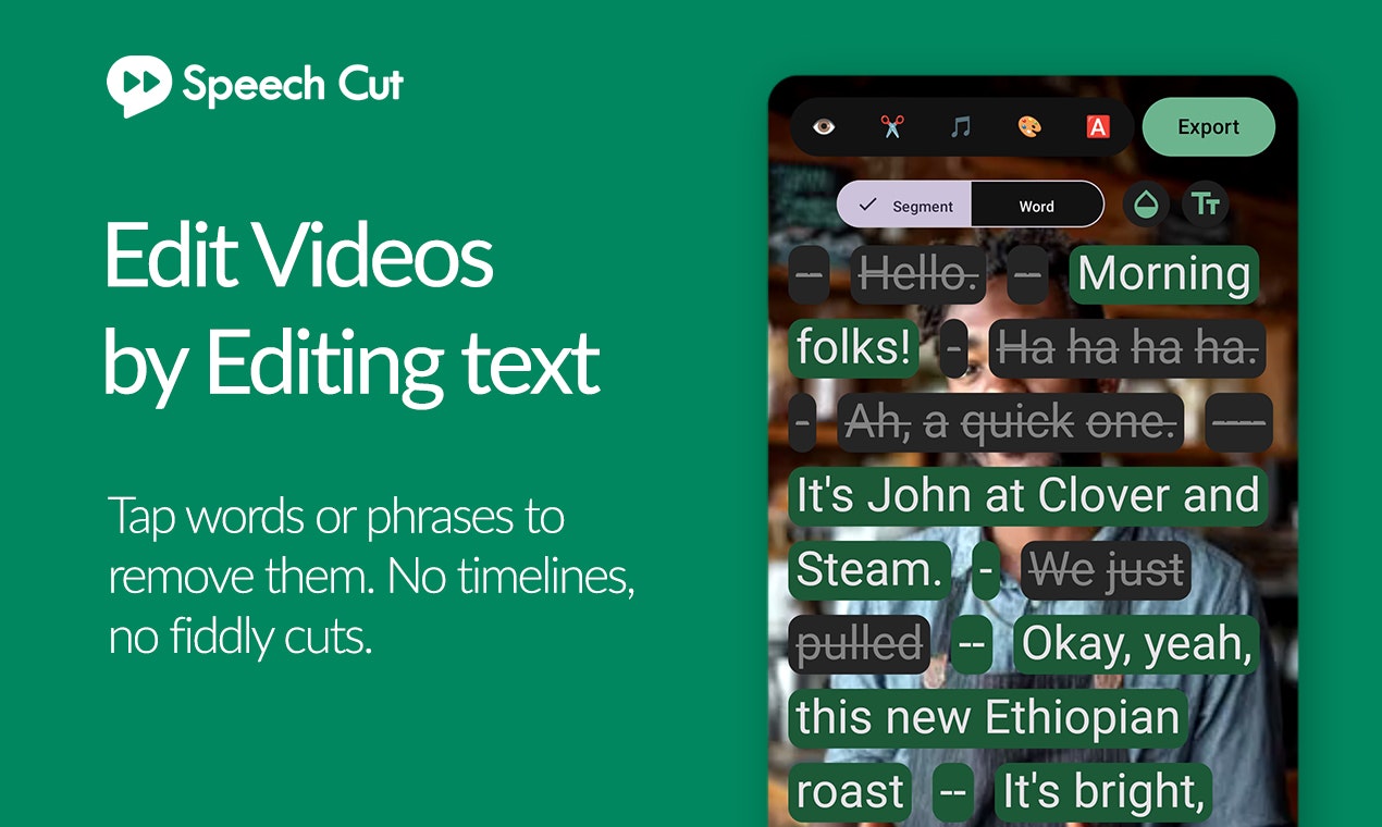 SpeechCut screenshot 1