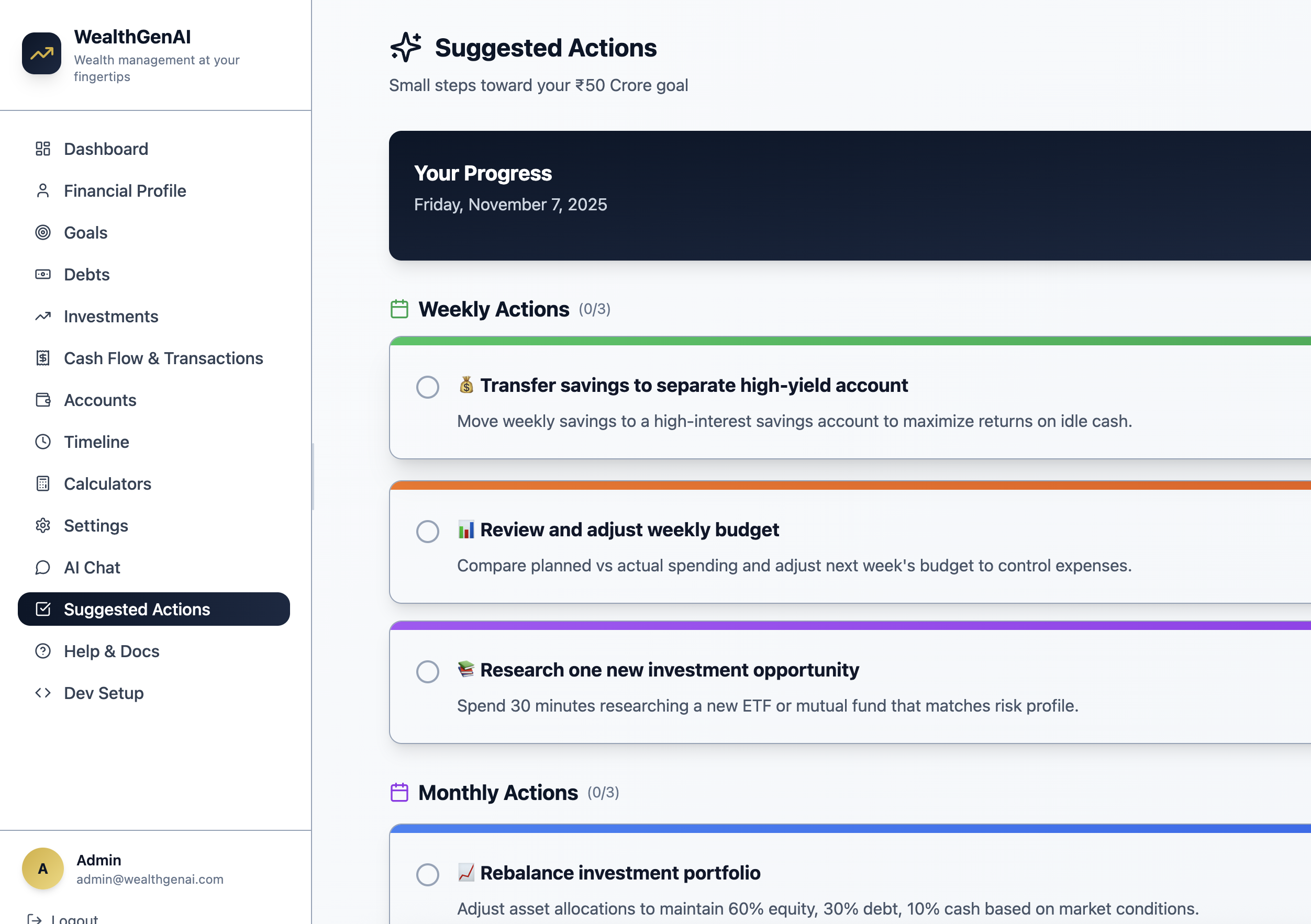 WealthGenAI screenshot 6